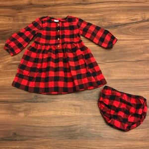 Plaid dress & bloomers
